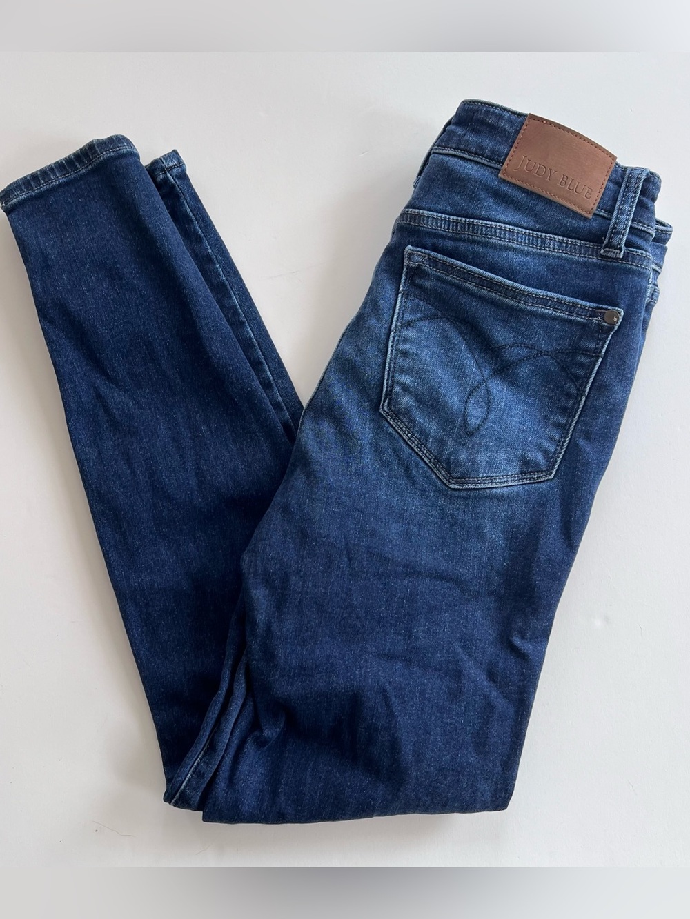 Judy Blue Men's Deep Indigo Skinny Jeans 27